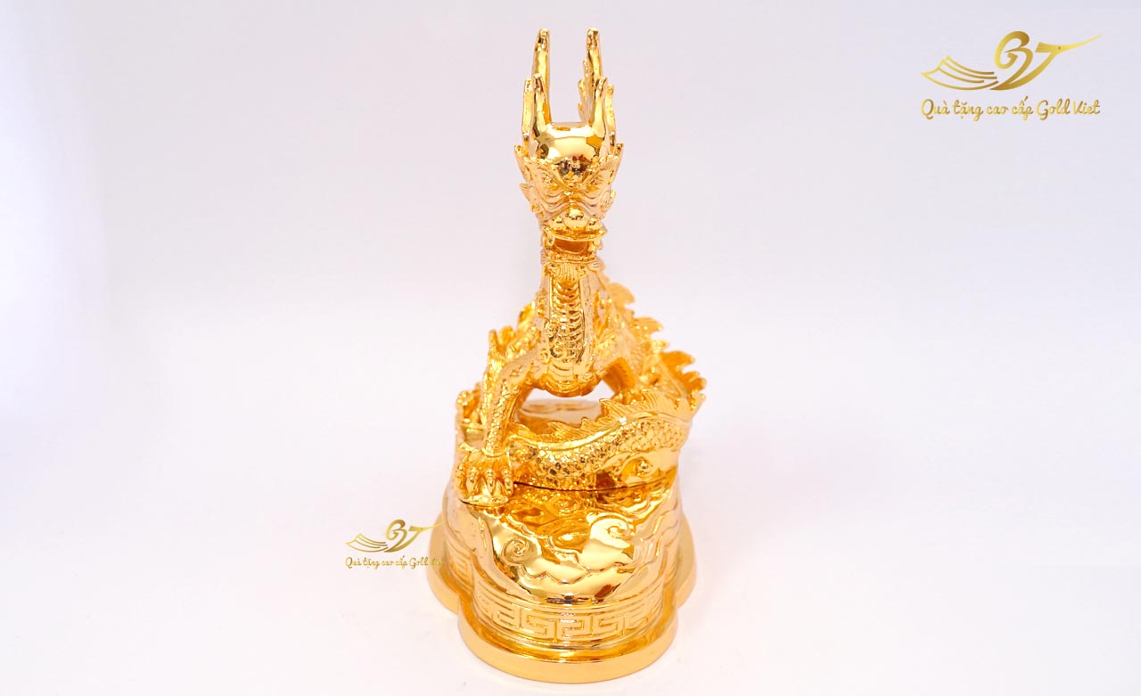 Tượng rồng thời Nguyễn mạ vàng 