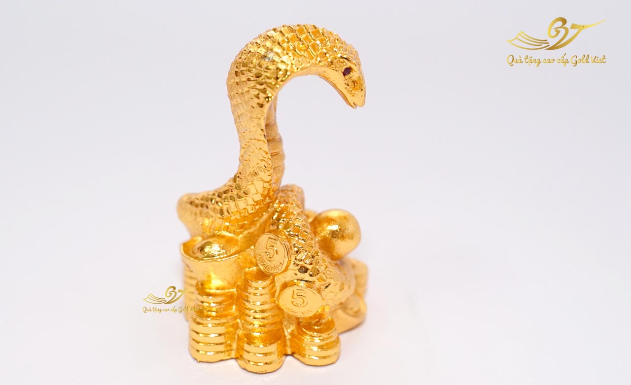 Tượng Rắn Mạ Vàng 24k Thương Hiệu Gold Việt
