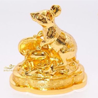 tượng chuột mạ vàng 1