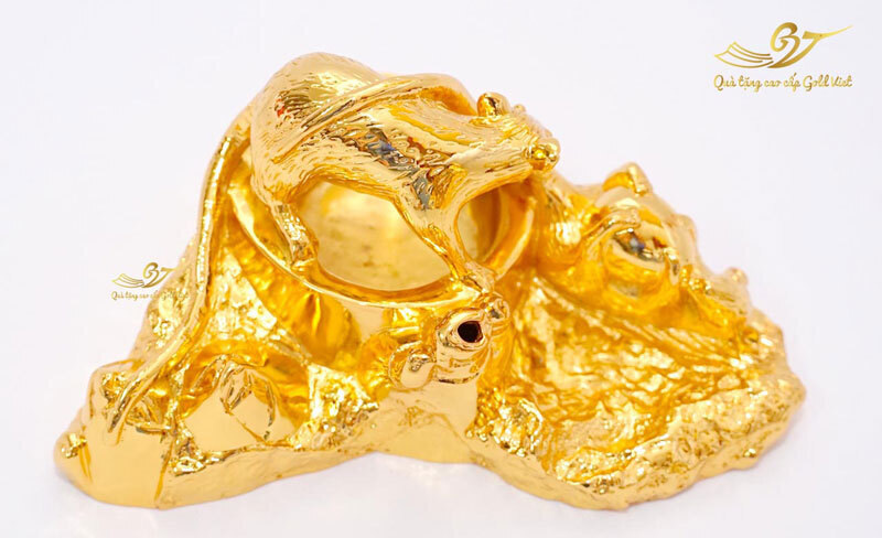 tượng chuột mạ vàng 3