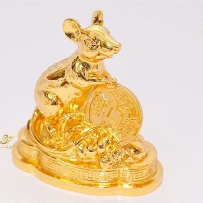 tượng chuột mạ vàng 4