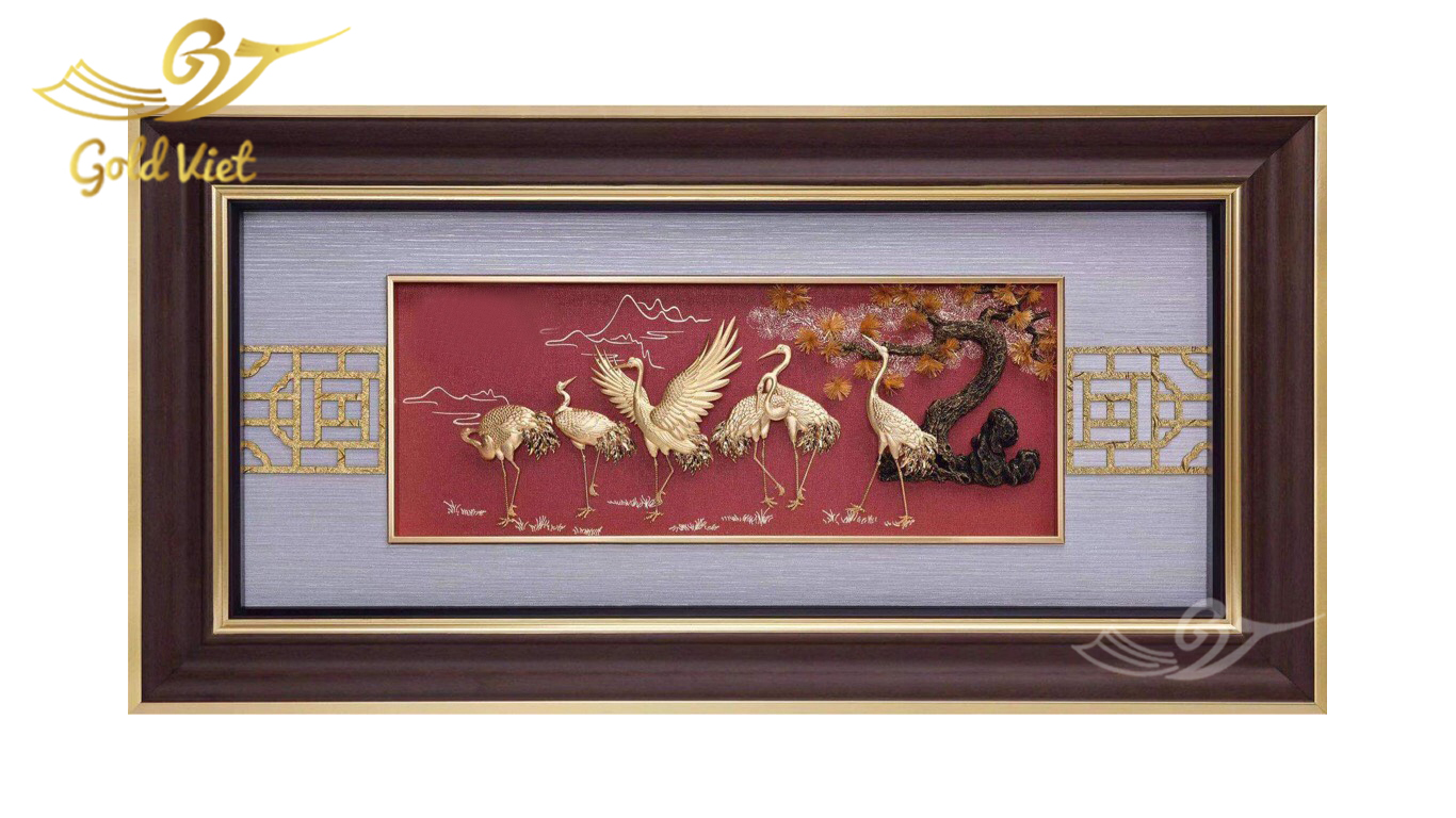 Tranh mạ vàng – Gợi ý quà tặng tranh mạ vàng Gold Việt